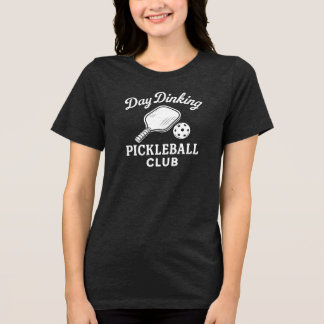 Tages-Trink-PICKLEBALL-CLUB Tri-Blend Shirt