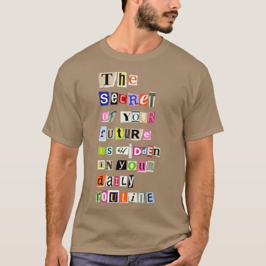 Tagesablauf T-Shirt (Vorderseite)