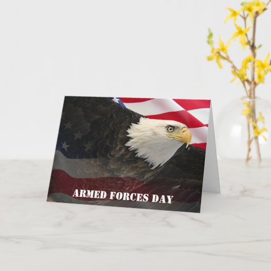 Tagesadler und Flaggenkarte der Streitkräfte Karte (Gelbe Blume)