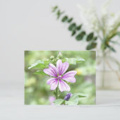 Tagesanbruch - Braune Blume Postkarte (Stehend Vorderseite)