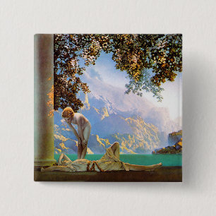 Tagesanbruch - durch Maxfield Parrish Button