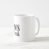 Tagesanbruch-Tasse Kaffeetasse (VorderseiteRechts)