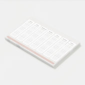 Tagesaufgabe Post-it Klebezettel (angewinkelt)