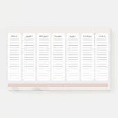 Tagesaufgabe Post-it Klebezettel (Vorderseite)