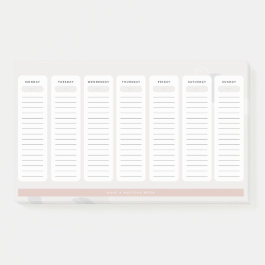 Tagesaufgabe Post-it Klebezettel (Vorderseite)