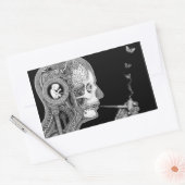 Tagesaufkleber rauchen rechteckiger aufkleber (Umschlag)