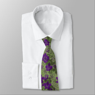 Tagesausflug Floral Vintage zweiseitig Krawatte