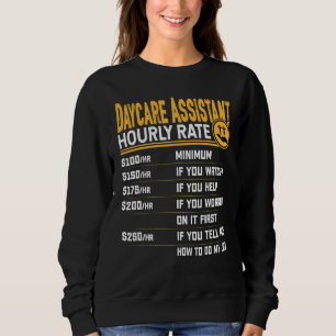 Tagesbetreuer Kinderbetreuung Tagesbetreuer Stunde Sweatshirt