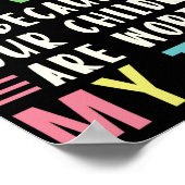 Tagesbetreuer, weil Ihre Kinder es wert sind Poster (Ecke)