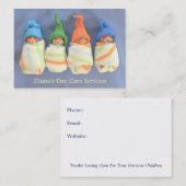 Tagesbetreuung-Anbieter: Foto der Lehm-Babys: Visitenkarte (Vorne/Hinten)