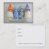 Tagesbetreuung-Anbieter: Foto der Lehm-Babys: Visitenkarte (Vorne/Hinten)