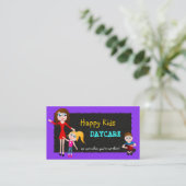 Tagesbetreuung, Kinderbetreuung, Babysitter-Visite Visitenkarte (Stehend Vorderseite)