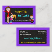 Tagesbetreuung, Kinderbetreuung, Babysitter-Visite Visitenkarte (Vorne/Hinten)