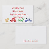 Tagesbetreuung oder Business Card des Kinderbetreu Visitenkarte (Vorne/Hinten)