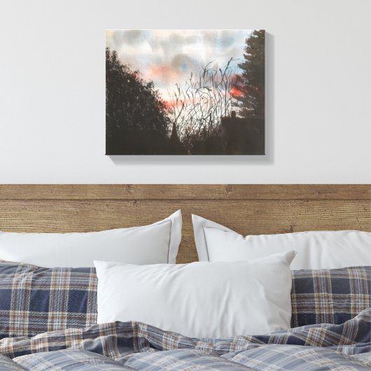 TAGESBREAK, WASSERFARBE LEINWANDDRUCK (Insitu (Schlafzimmer))