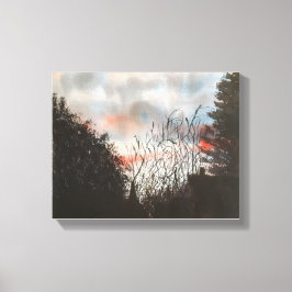 TAGESBREAK, WASSERFARBE LEINWANDDRUCK