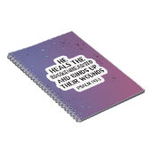 Tageschrift Psalm 147:3 Notizblock (Rechte Seite)