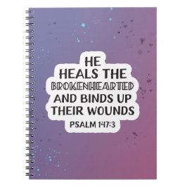 Tageschrift Psalm 147:3 Notizblock