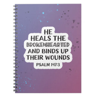 Tageschrift Psalm 147:3 Notizblock