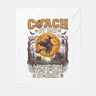 Tagescoach Hexennacht Halloween Fliegender Mond Sp Fleecedecke