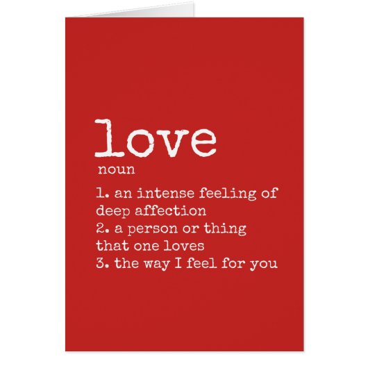 Tagesdefinition der Liebe (Vorne)