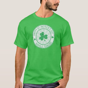Tagesder männer Nashvilles St Patrick der grüne  T-Shirt