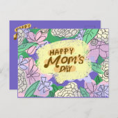 Tagesdesign der Mutter Postkarte (Vorne/Hinten)