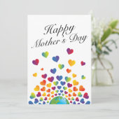 Tagesdesign für Minimalistische Mütter Einladung (Stehend Vorderseite)