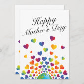 Tagesdesign für Minimalistische Mütter Einladung (Vorne/Hinten)