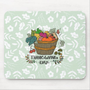 Tagesdesign für Vintage Erntedank Mousepad