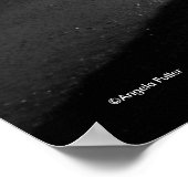 Tagesende bei Dog Beach B/W Poster (Ecke)