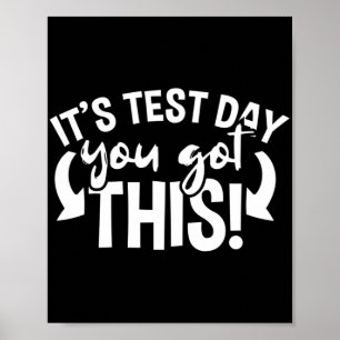Tagesexaminationslehrer Motivierend Poster