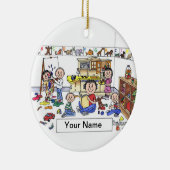 Tagesfahrer - Weiblich Keramik Ornament (Rechts)