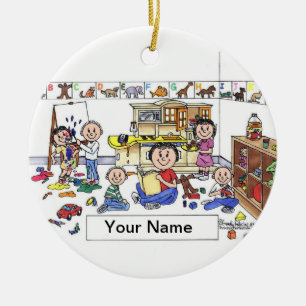 Tagesfahrer - Weiblich Keramik Ornament