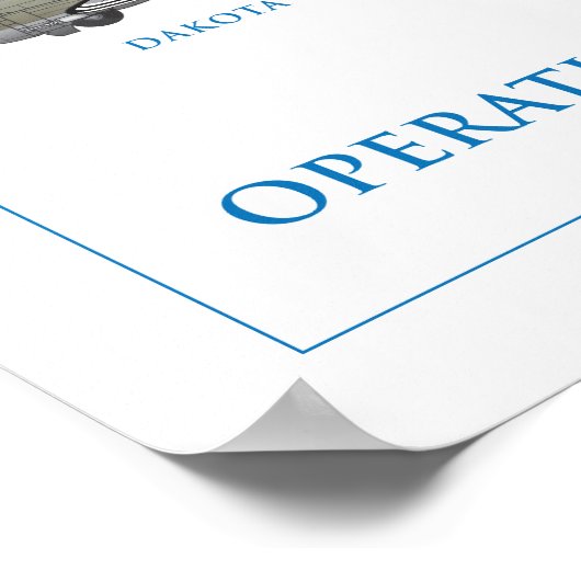 TAGESFAHRZEUG POSTER (Ecke)