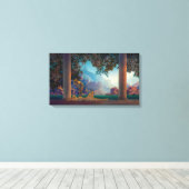 Tagesfeier | Maxfield Parrish | Leinwanddruck (Insitu (Holzboden))