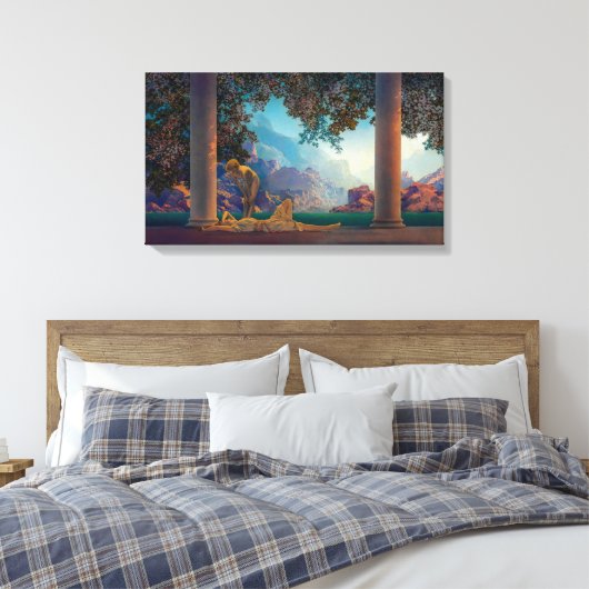 Tagesfeier | Maxfield Parrish | Leinwanddruck (Insitu (Schlafzimmer))