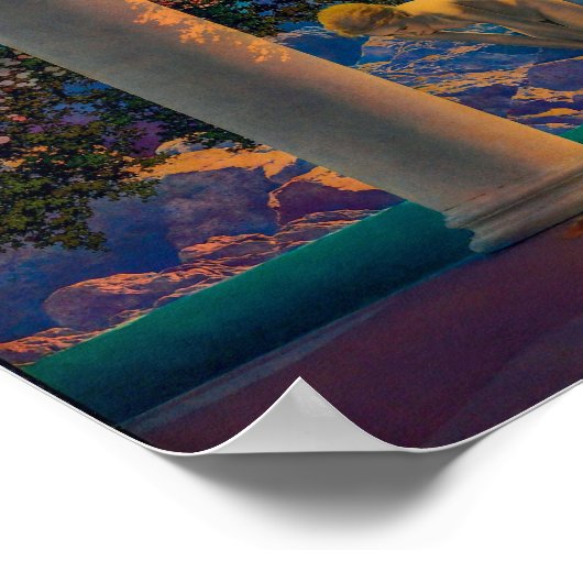 Tagesfeier | Maxfield Parrish | Poster (Ecke)