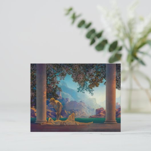 Tagesfeier | Maxfield Parrish | Postkarte (Stehend Vorderseite)