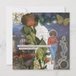 Tagesflache Grußkarte legen