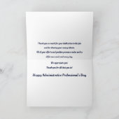 Tagesflorale des Verwaltungsbeamten Dankeskarte (Innenseite)