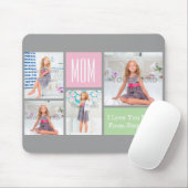 Tagesfoto für Mütter nach Maß rosa/grün/grau Mousepad (Mit Mouse)