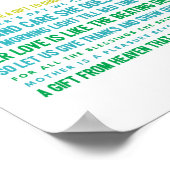 Tagesgedicht der Mütter Poster (Ecke)