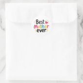Tagesgeschenk der besten Mütter Runder Aufkleber (Tasche)
