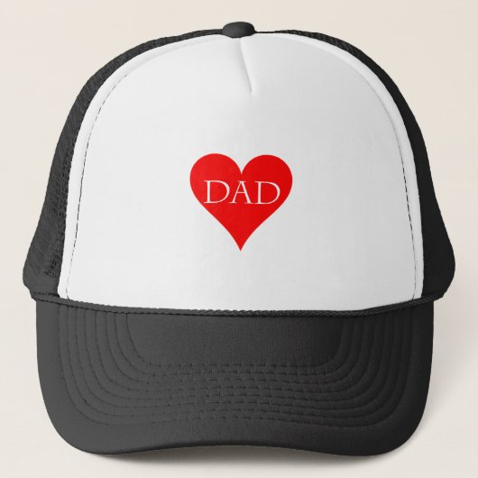 Tagesgeschenk des roten Herzvaters Truckerkappe (Vorderseite)