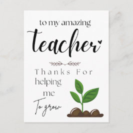 Tagesgeschenk für Lehrer Postkarte
