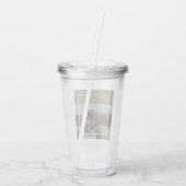 Tagesgeschenk für personalisierte Fotos Acryltrinkbecher (Rückseite)