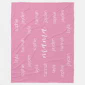 Tagesgeschenk für personalisierte Mütter für Mama Fleecedecke (Vorderseite)