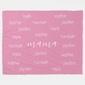 Tagesgeschenk für personalisierte Mütter für Mama Fleecedecke (Vorderseite (Horizontal))