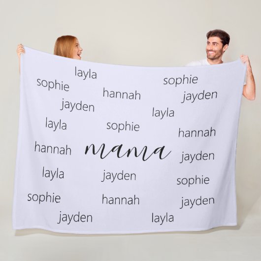 Tagesgeschenk für personalisierte Mütter für Mama Fleecedecke (Beispiel)